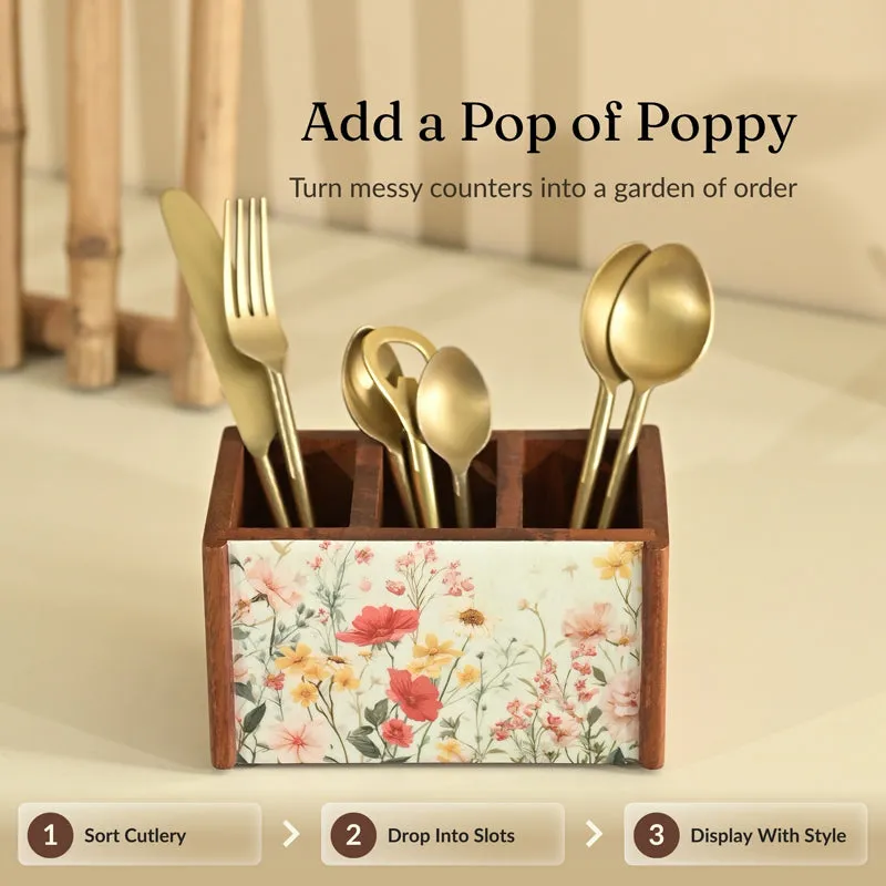 Vervina Wood Cutlery Stand media 10