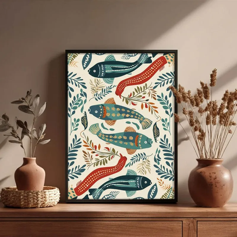 Jalika Canvas Wall Painting With Black Frame media 6
