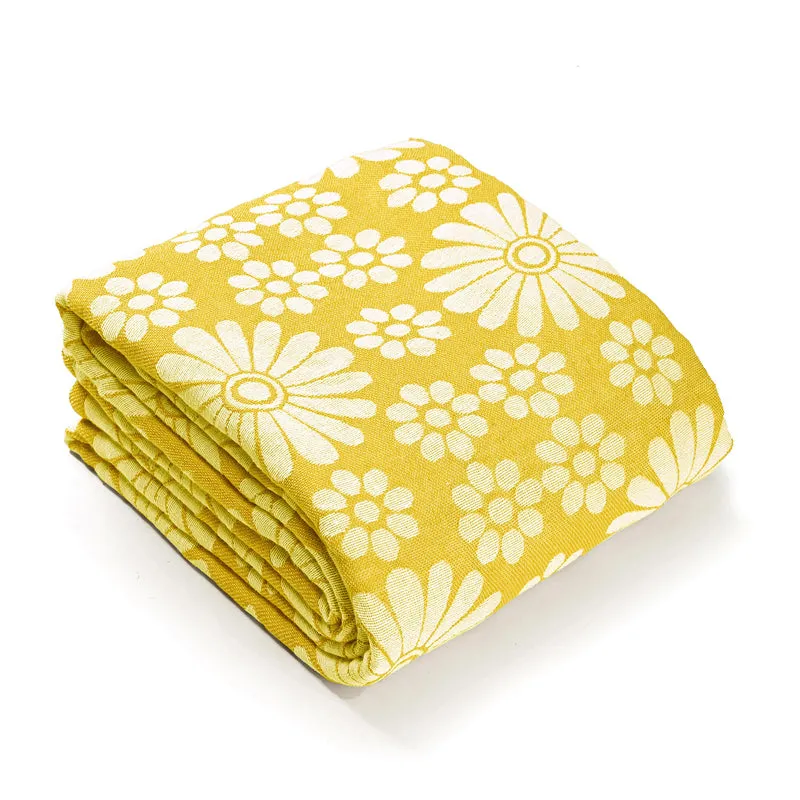 Saral Home Chitki Cotton Bedsheet (Yellow) - 150 TC media 5