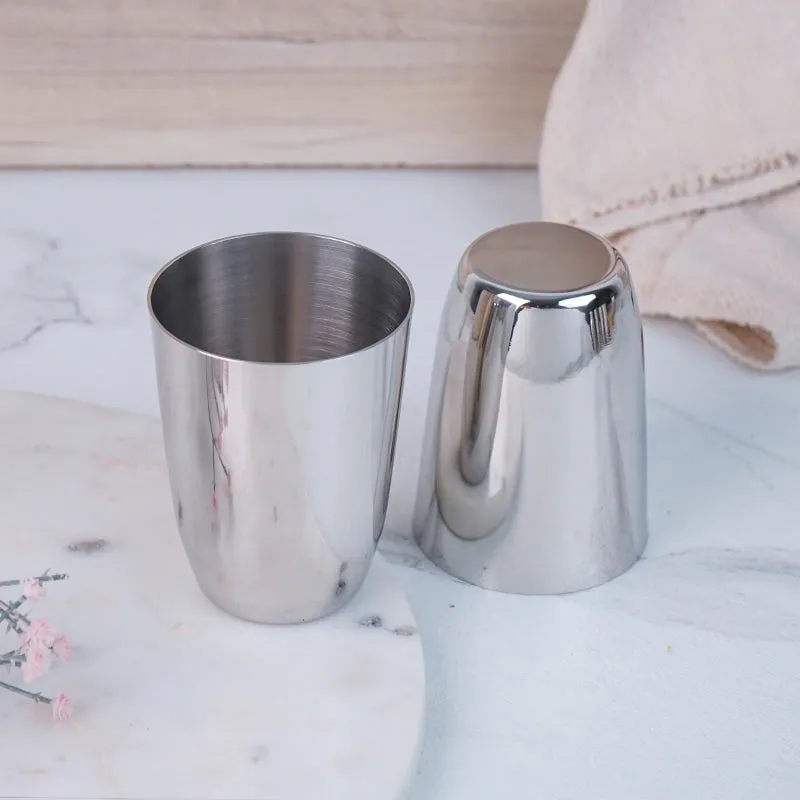 Junis Stainless Steel Tumbler (250 ML) - Set Of Six media 1