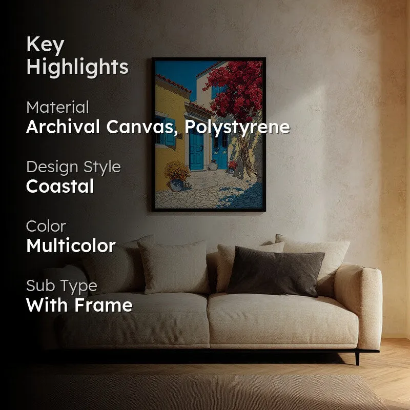 Petal shade Canvas Wall Painting - Black Frame media 2