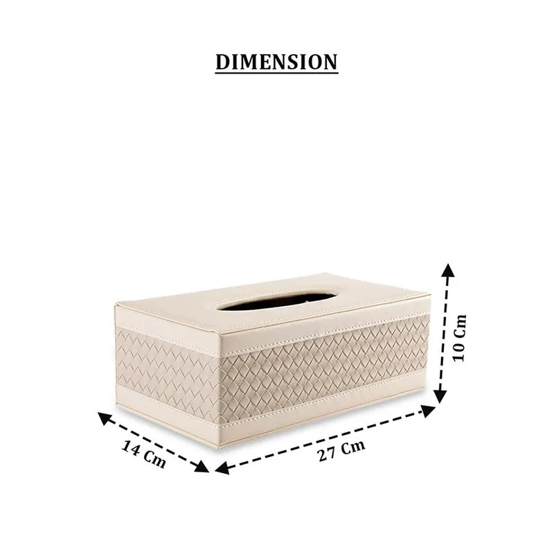 AarviDecor Nesto Faux Leather Tissue Holder media 8