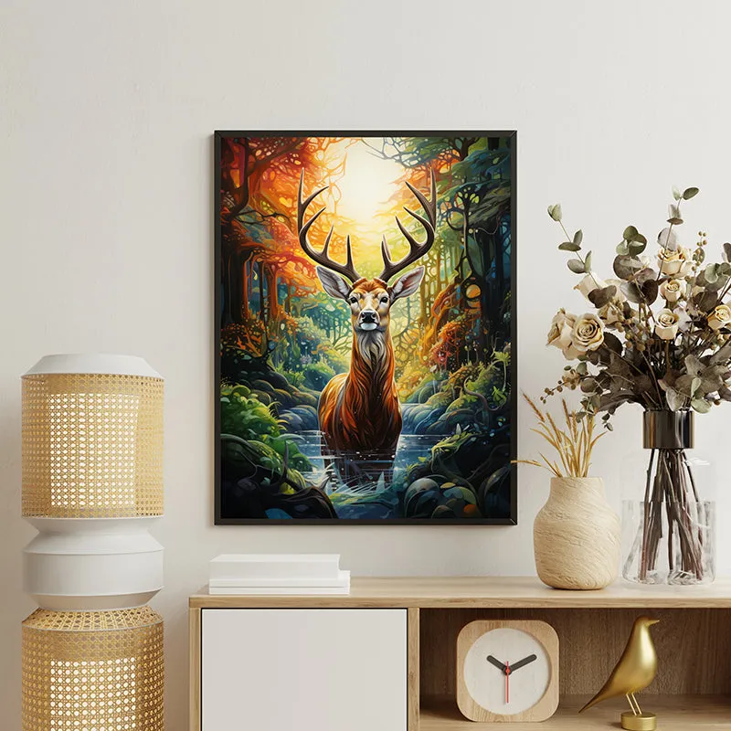 Wild Deer Canvas Wall Art media 3