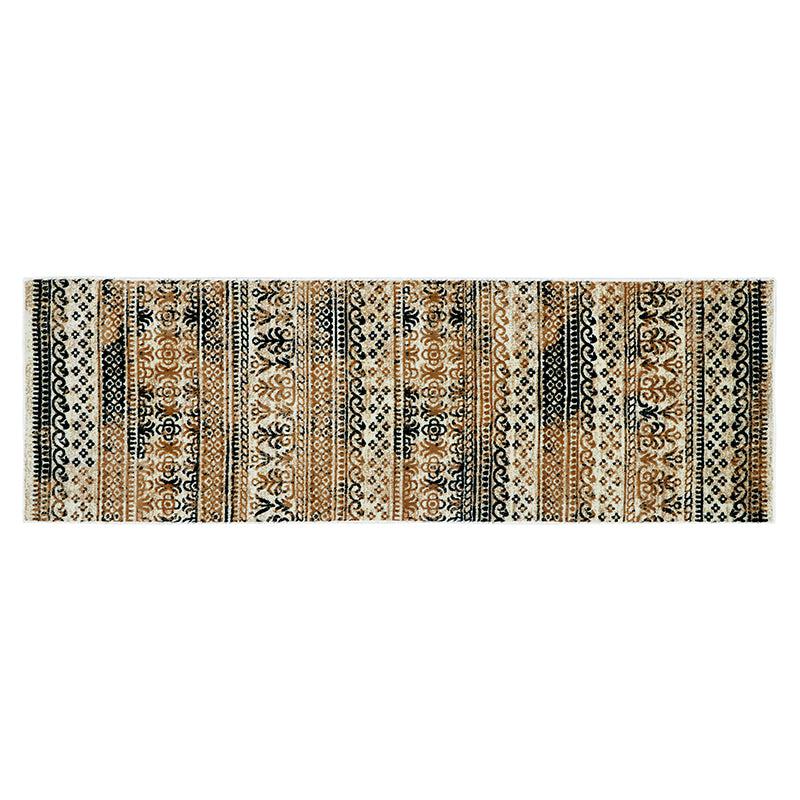 Driva Ethnic Nylon Runner Rug - Beige & Blue media 5