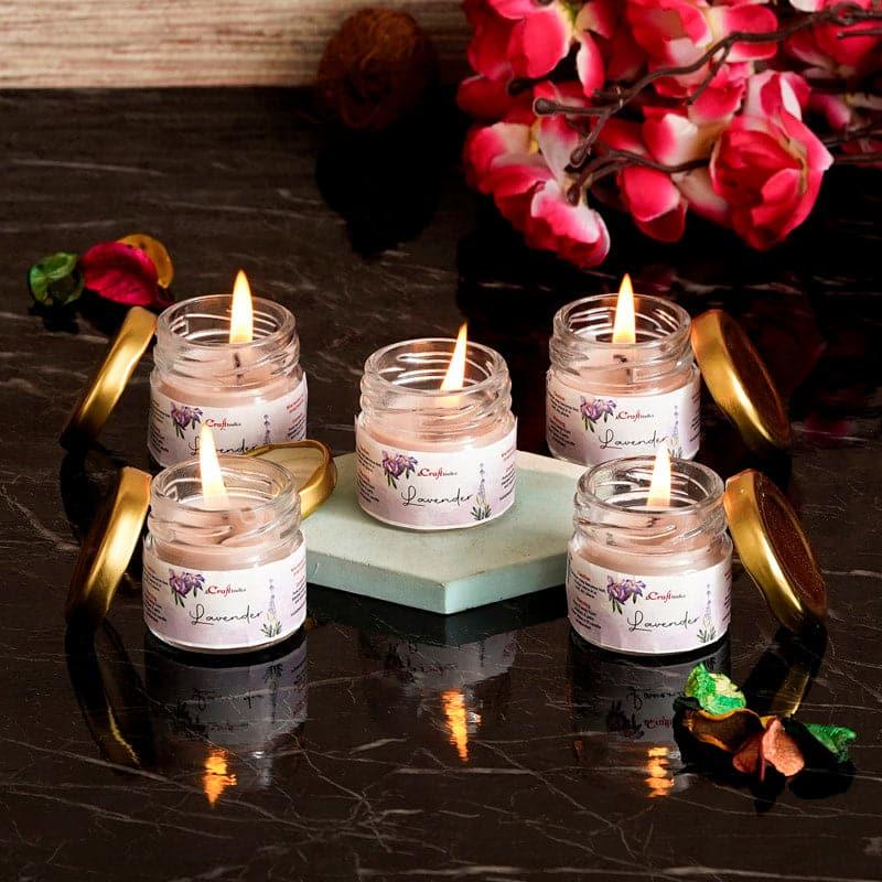 Vespera Lavender Scented Candle - Set Of Five media 3