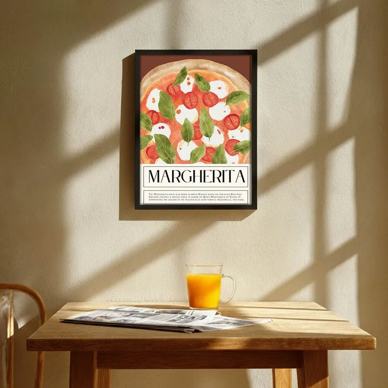 MargheritaPoster Archival Canvas Wall Art - Black media 1