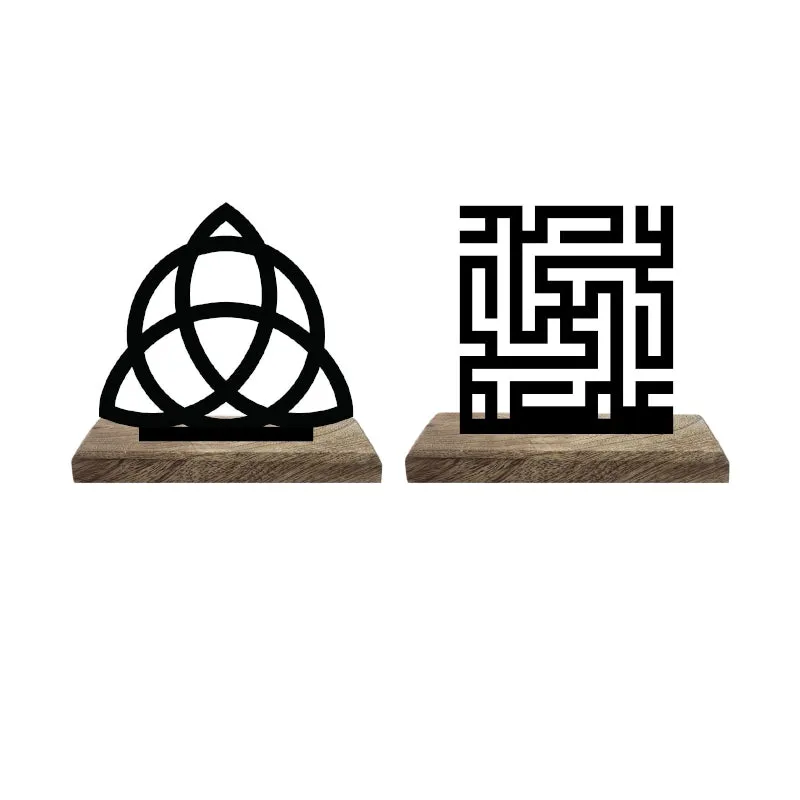 Sacred Symbolism Showpiece - Set Of Two media 5