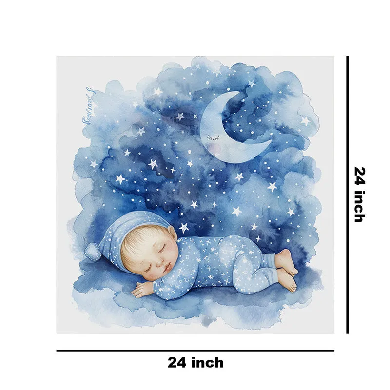 Little Cute Baby Sleeping Wall Painting media 9