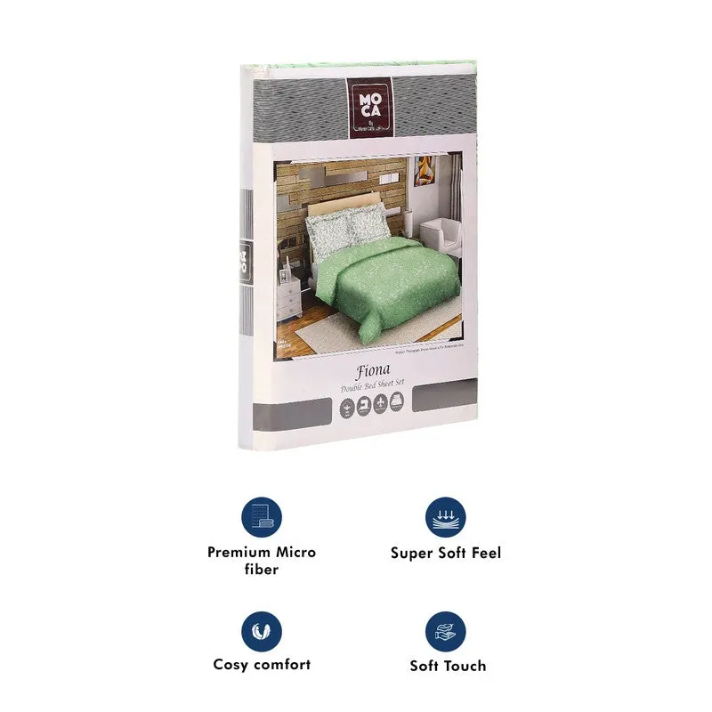 Monte Carlo Floria Luxe Cotton Bedheet (Green) - 104 TC media 10