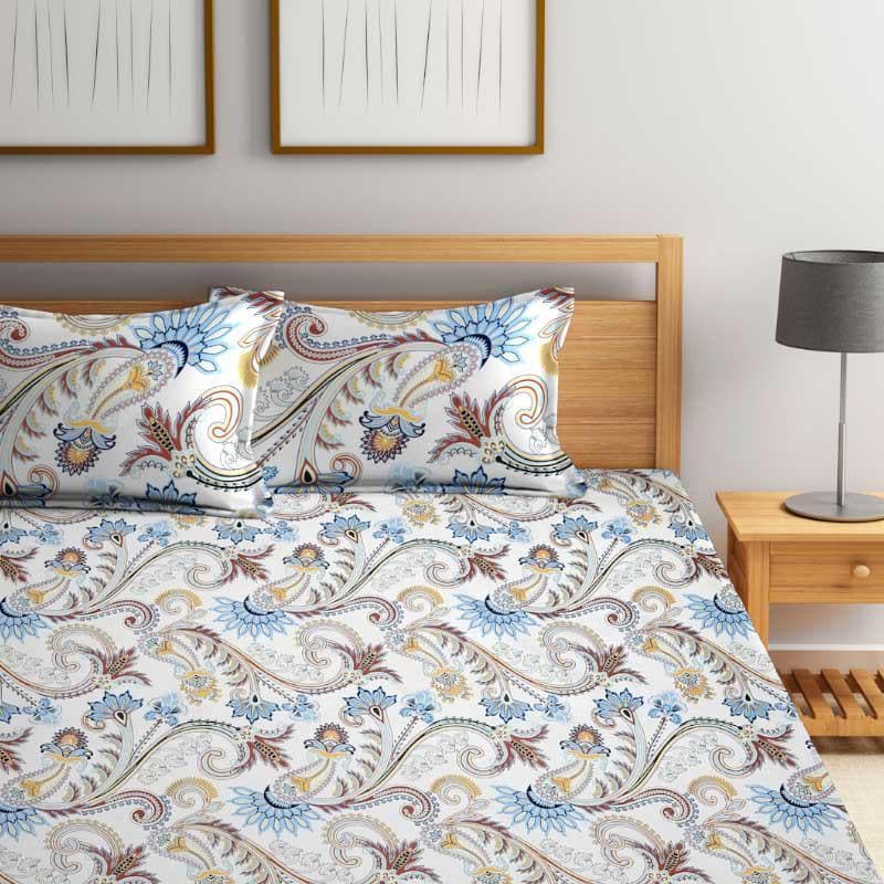 Naina Ethnic Microfiber Bedsheet - 130 GSM media 5