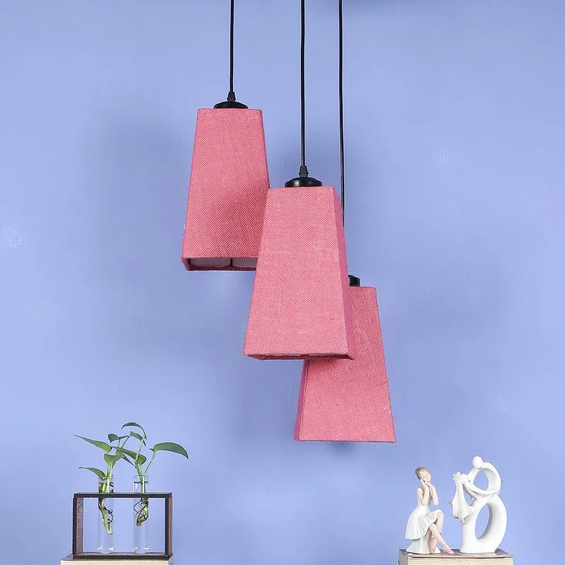 Shadowlux Triple Metal Ceiling Lamp - Pink media 4