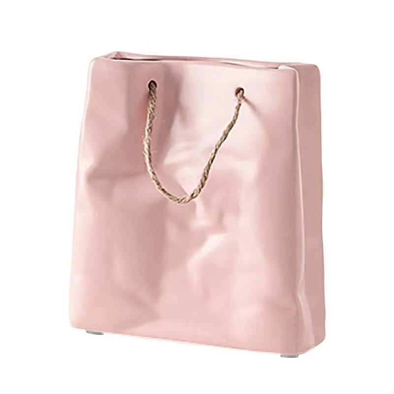 Whimsy Paperbag Vase - Pink media 3