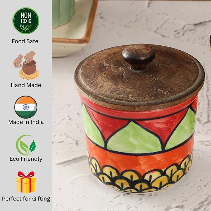 Merle Ceramic Jar (300 mL Each) - Set Of Two media 7