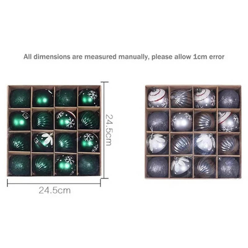 Glitz Blitz Christmas Baubles - Set Of Sixteen media 4