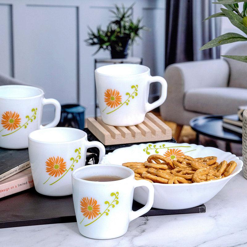 Cello Opalware Glass Tea Cup - Five Piece Set - Bundles