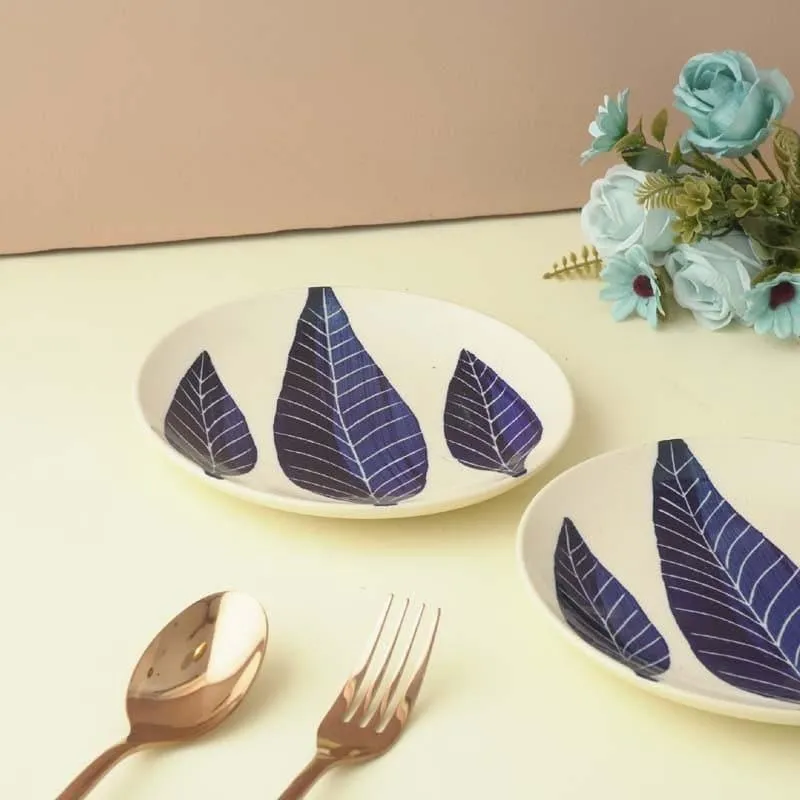 Foliole Ceramic Quarter Plate - Set Of Two media 3