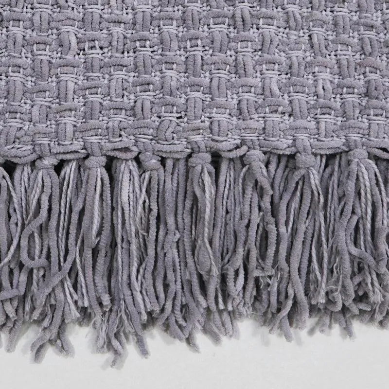 Cozy Loom Throw - Purple media 3