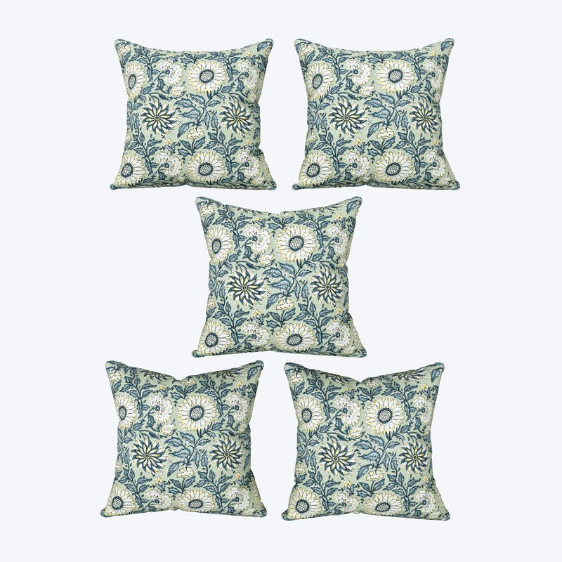Floral Reverie Cushion Covers - Set Of Five media 4