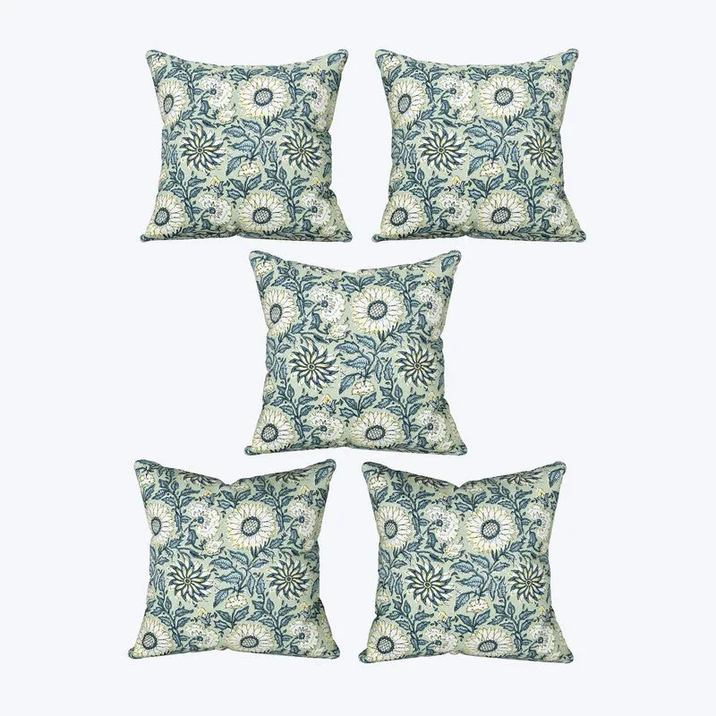 Floral Reverie Cushion Covers - Set Of Five media 4