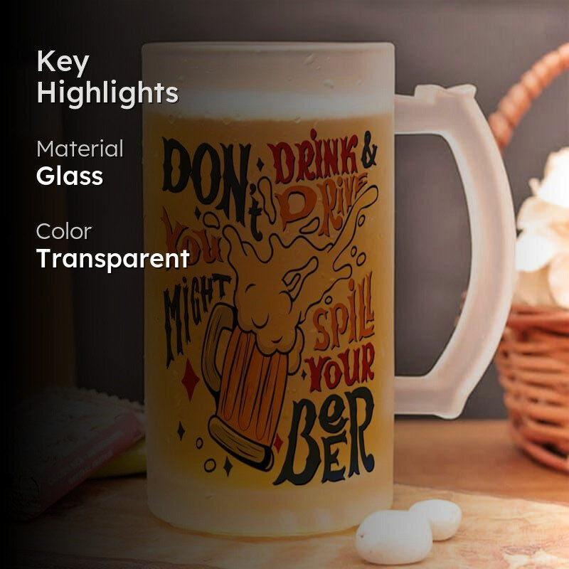 Tipsy Toe Beer Mug  - 350 ML media 2