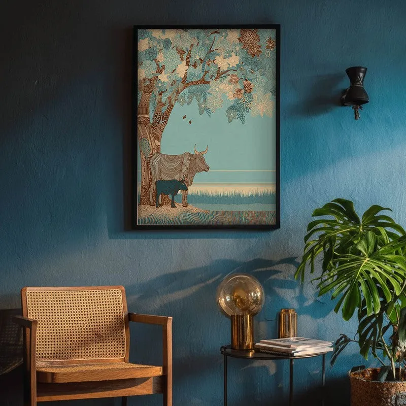 Shantivan Canvas Wall Painting With Black Frame media 8