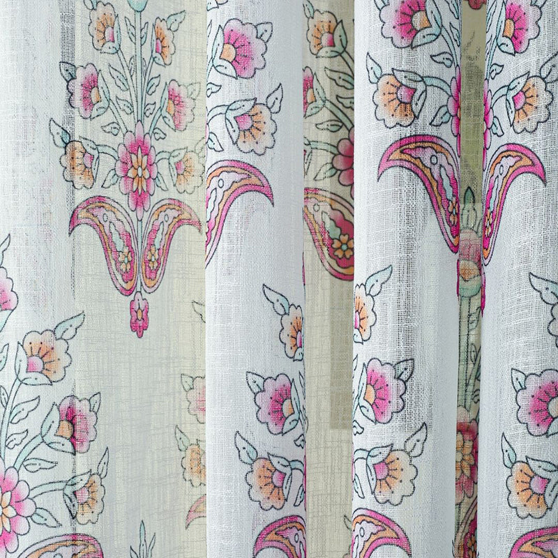 Auralis Linen Texture Sheer Curtain - Set Of Two media 10