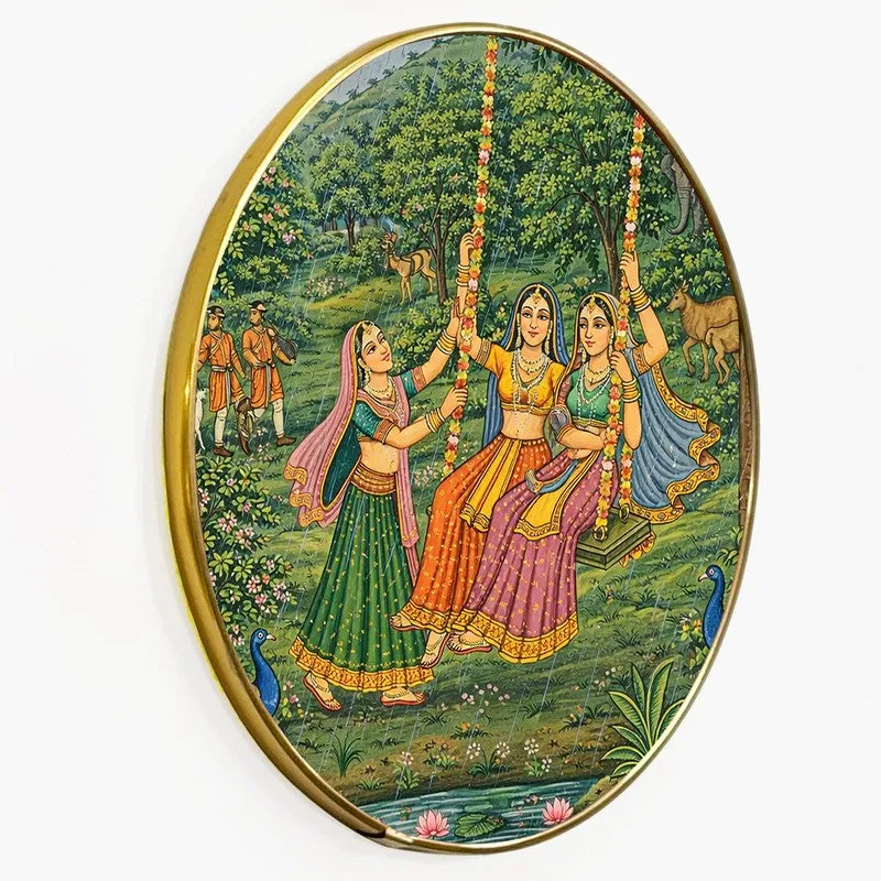 Traditional Village Scene Paper Wall Art media 7