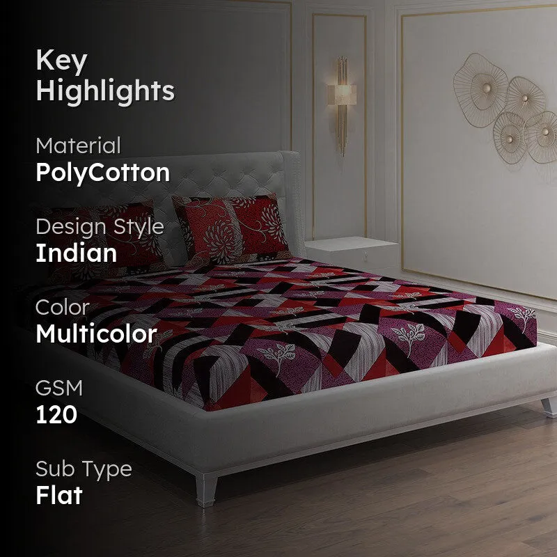 Monte Carlo Petal & Plaid Bedsheet - 120 GSM media 2
