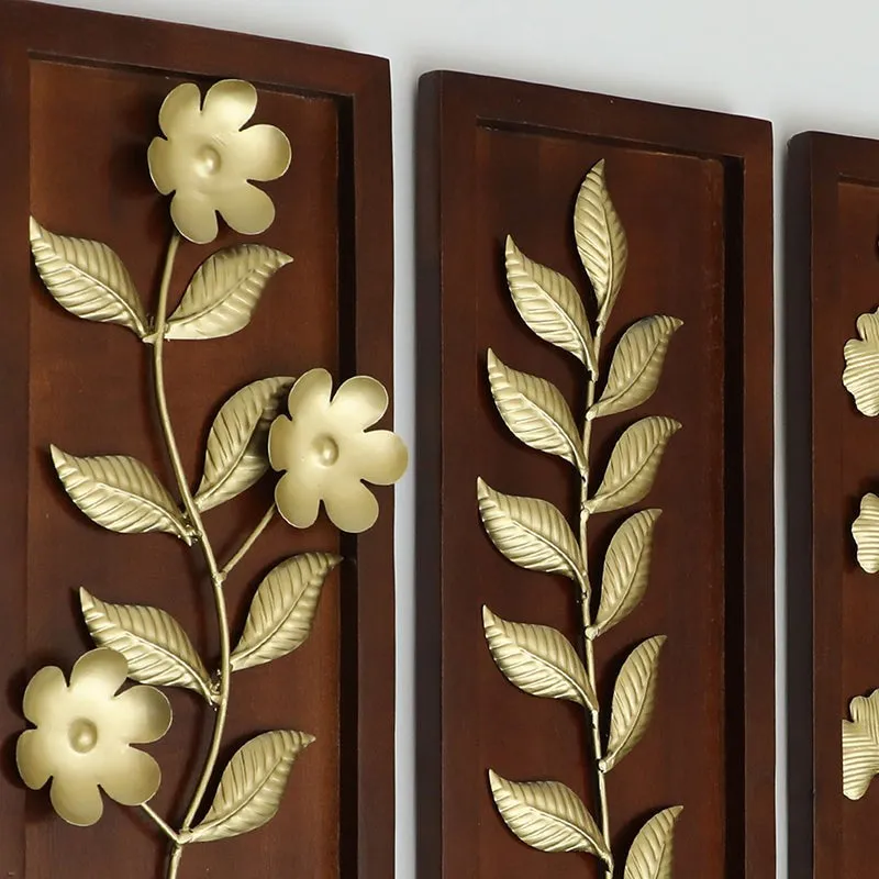 Botanica Metal & Wood Wall Accent - Set Of Four media 4