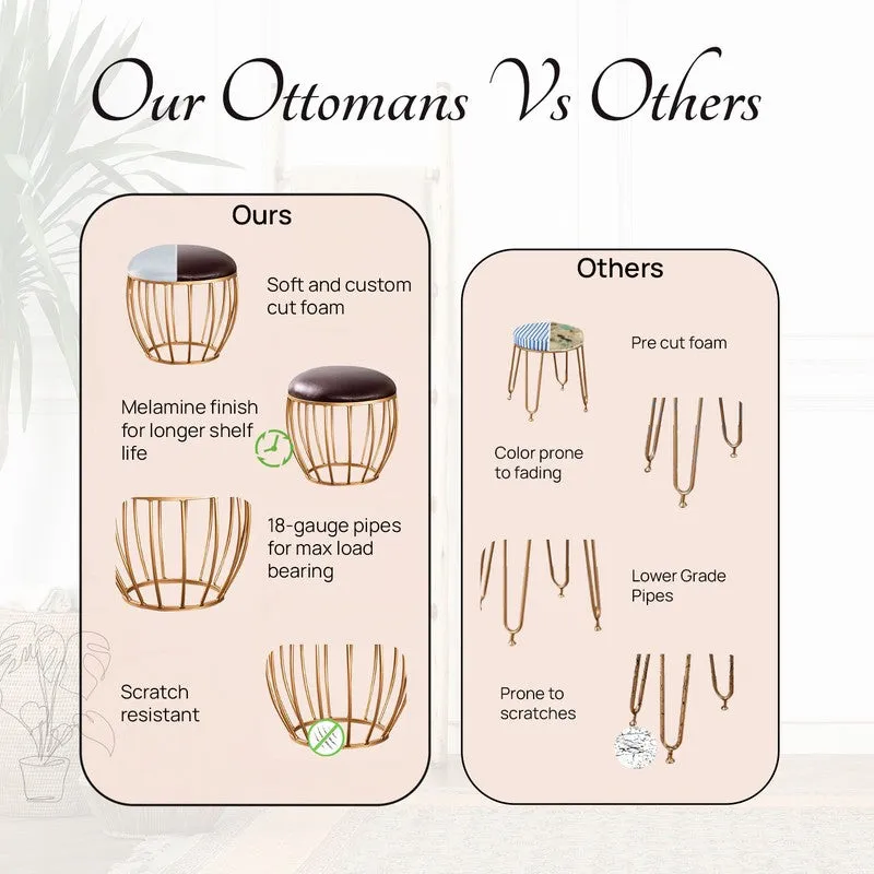 Smooth Drift Ottoman - Brown media 5