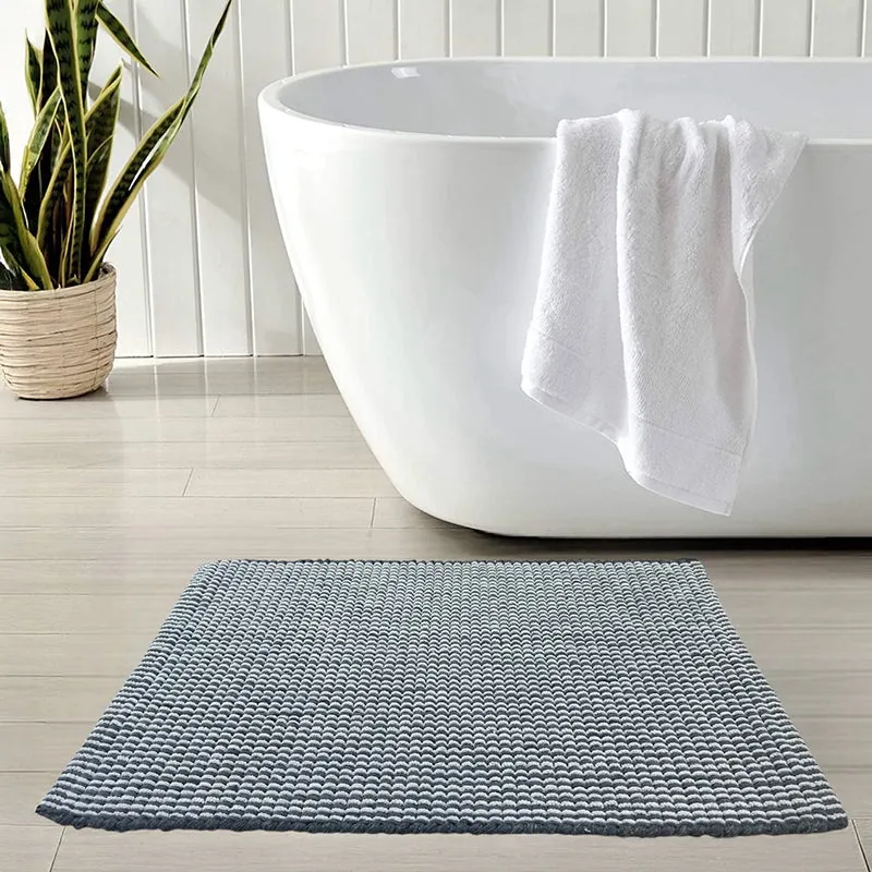 Sela Cotton Bath Mat - Grey media 1