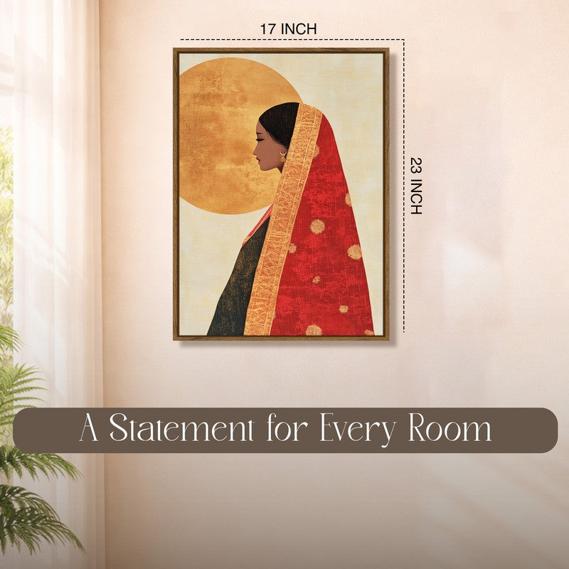 Folk Femme Canvas Wall Art With Frame media 10