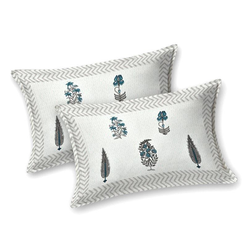 Chandrika Printed Cotton Bedsheet (Grey) - 140 TC media 6