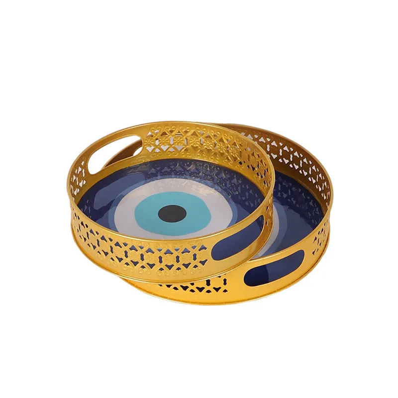 Nazar Noir Iron Serving Tray - Set Of Two media 3