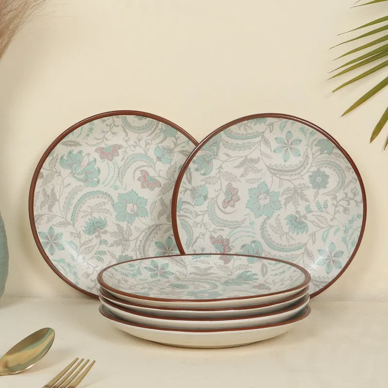 Ceramic Quarter Plate (Multicolor) - Set Of Six media 1