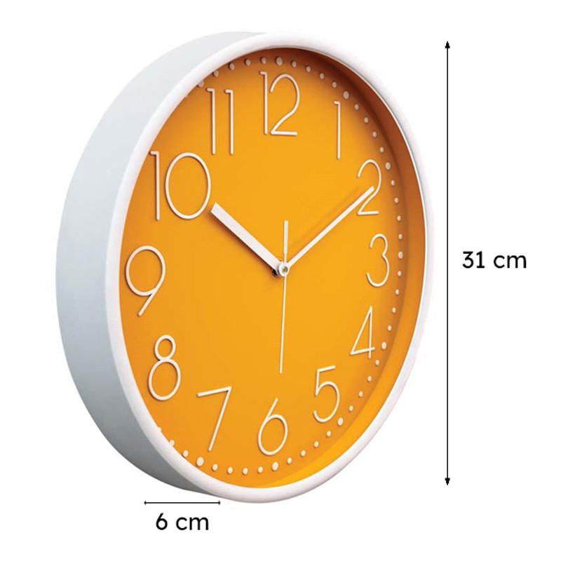 Elementary Wall Clock - Mustard media 6