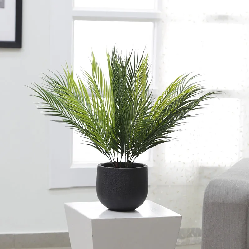 Faux Tropical Palm Bush (50 Cms) - Set Of Two media 1