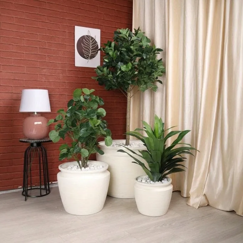 Elune Floor Planter - White - 7