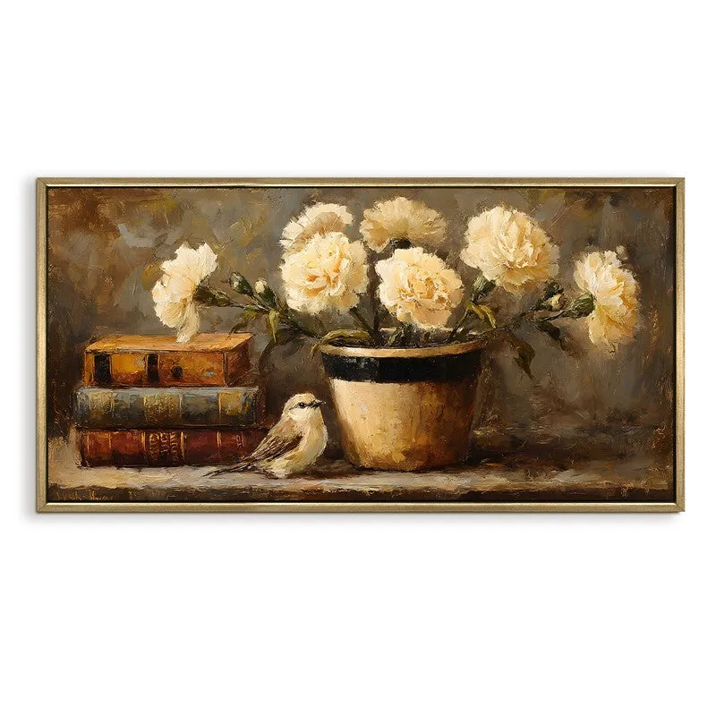 Cottage Charm Canvas Wall Painting With Frame media 3