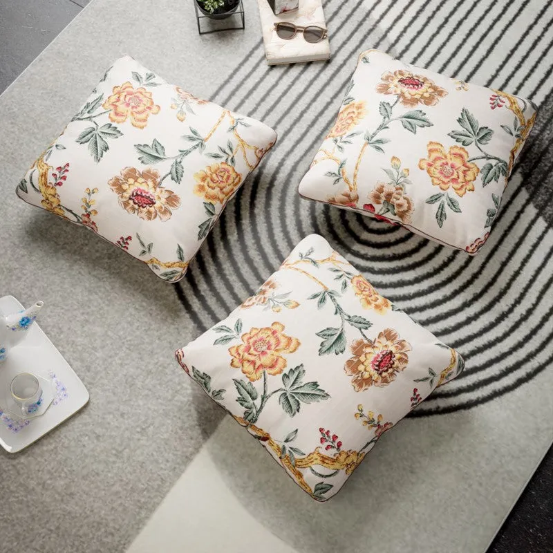 Bloom Crest Cotton Cushion Covers - Set Of Three media 4