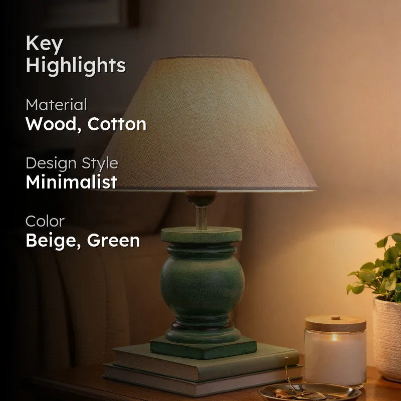 CleanFlare Wooden Table Lamp - Beige media 2