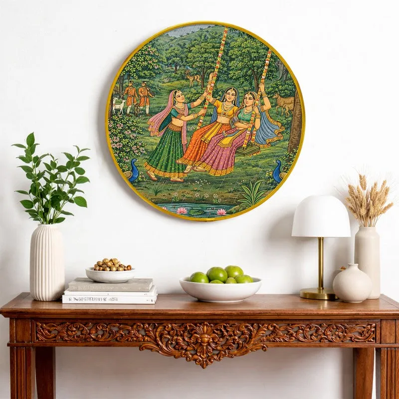Traditional Village Scene Paper Wall Art media 4