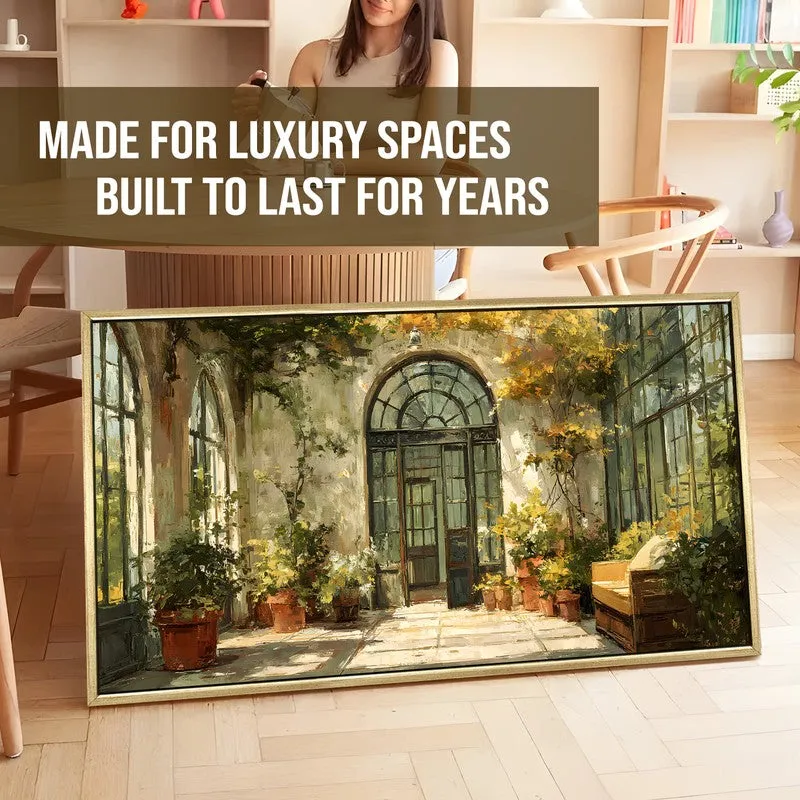 Vintage Garden Conservatory Scene Wall Art media 5