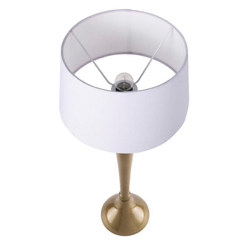 Royal Ovoid Gold Fabric Table Lamp - Gold media 3