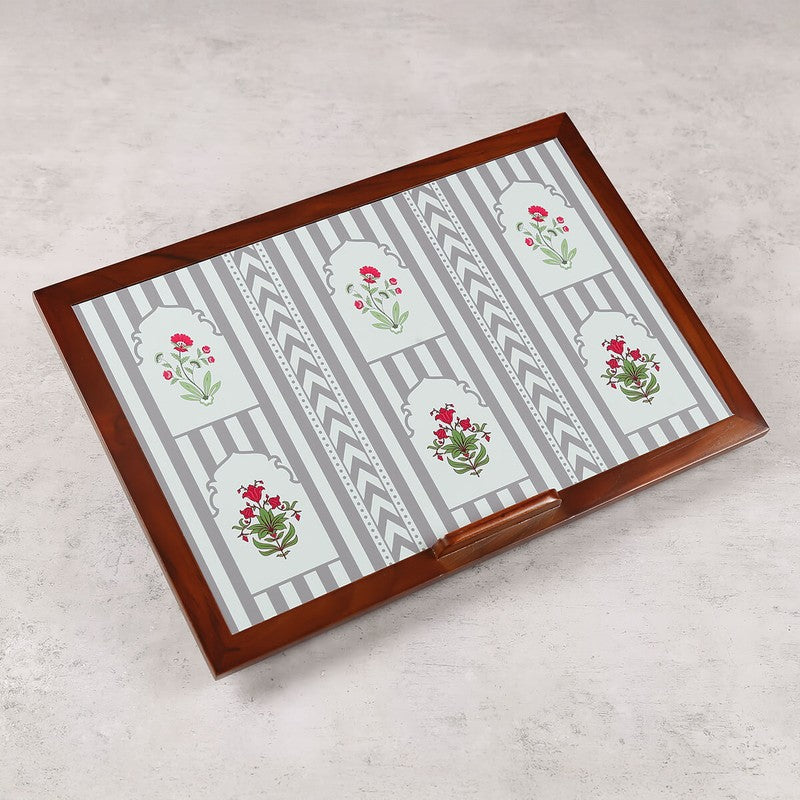 India Circus Teak Wood Spell Laptop Table media 4