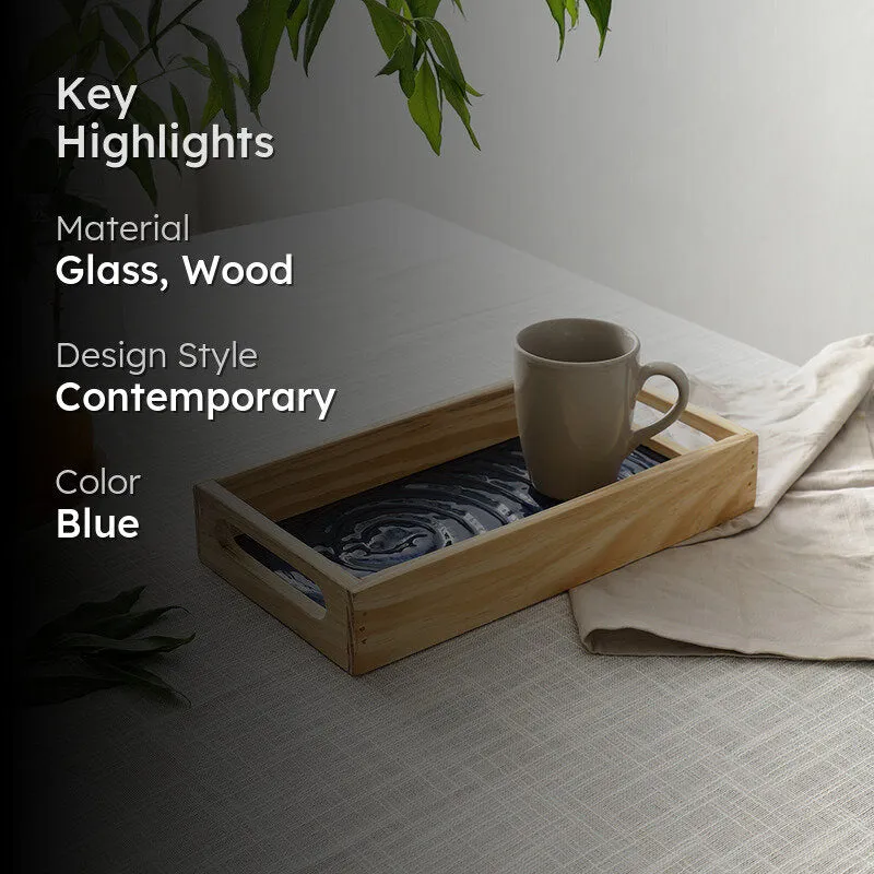 Nyra Serving Tray - Blue media 2