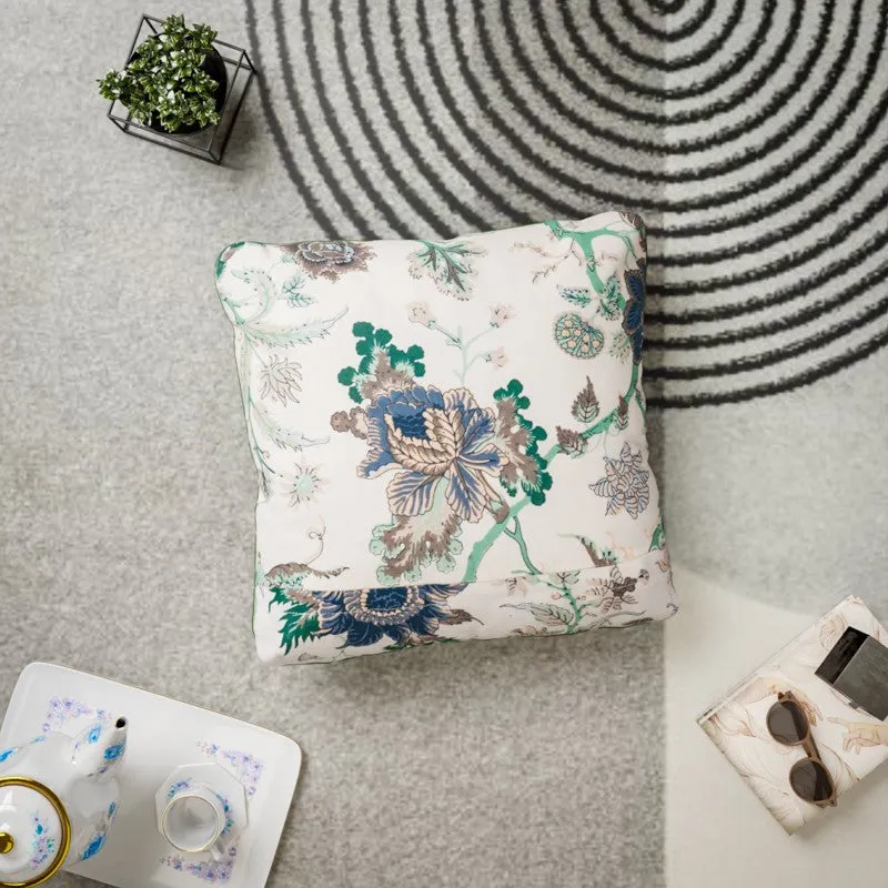 Petal Haven Cotton Cushion Covers - Set Of Three media 3