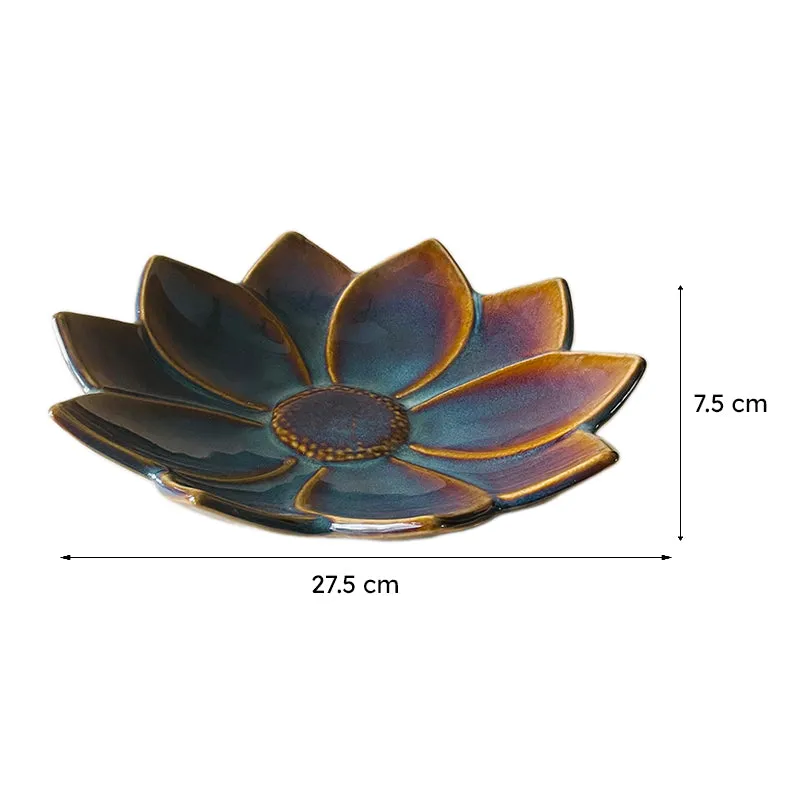PetalCraft Ceramic Chip & Dip Platter media 8