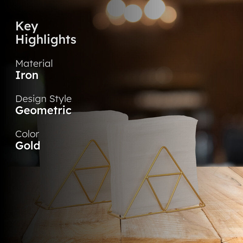 Trio Trail Napkin Holder (Gold) - Set Of Two media 2