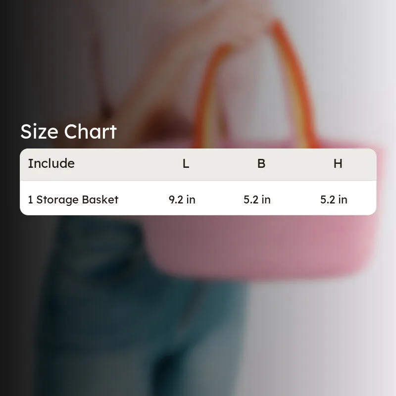Tidy Twist Cotton Storage Basket Pink media 10